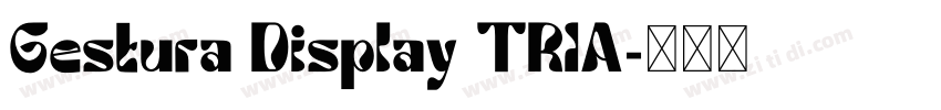 Gestura Display TRIA字体转换